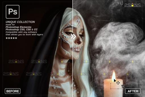 Photoshop overlay: Fog overlay & Smoke overlay, Halloween overlay - Image 7