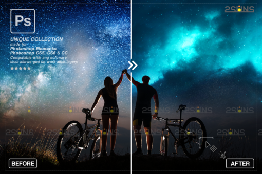 Night sky overlay & Photoshop overlay sunset: Sunset sky overlay - Image 2