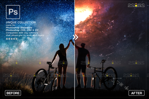 Night sky overlay & Photoshop overlay sunset: Sunset sky overlay - Image 3