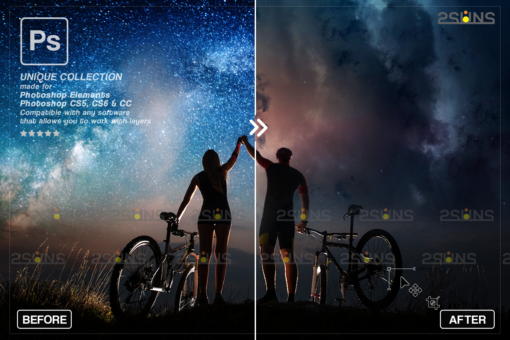 Night sky overlay & Photoshop overlay sunset: Sunset sky overlay - Image 5