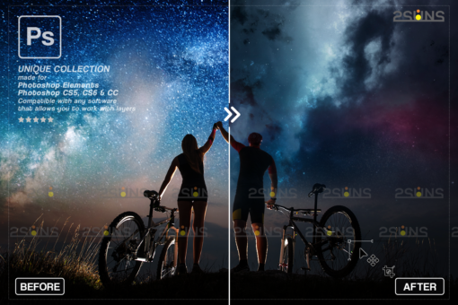 Night sky overlay & Photoshop overlay sunset: Sunset sky overlay - Image 6
