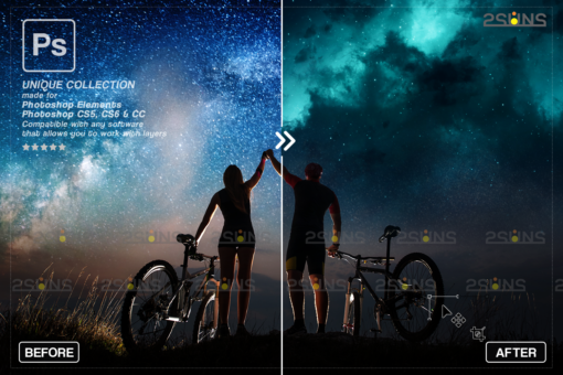 Night sky overlay & Photoshop overlay sunset: Sunset sky overlay - Image 7