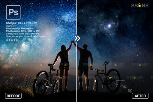 Night sky overlay & Photoshop overlay sunset: Sunset sky overlay - Image 8