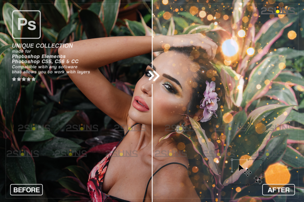Blowing glitter overlays & Photoshop overlay,Bokeh lights ...