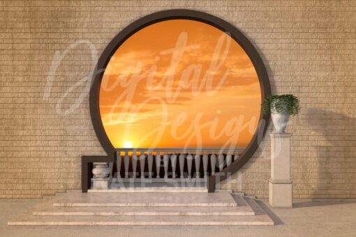 Watching the Sunset Digital Backdrop / Background. - Image 2