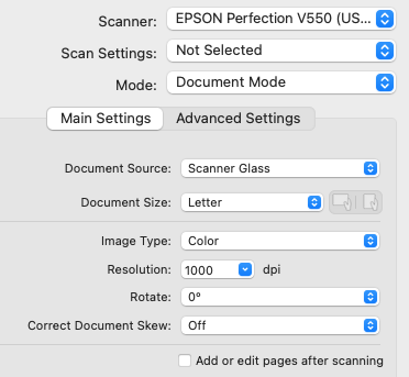 epson scan download v500