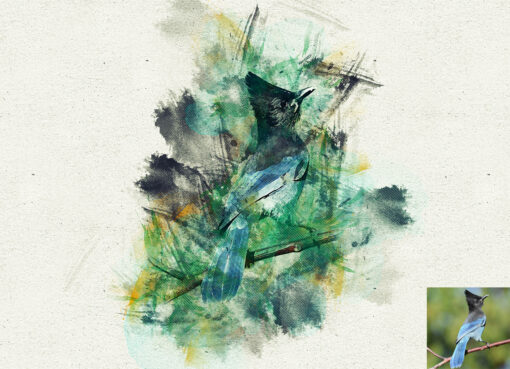 Hand Paint Watercolor Photoshop Action - Image 5