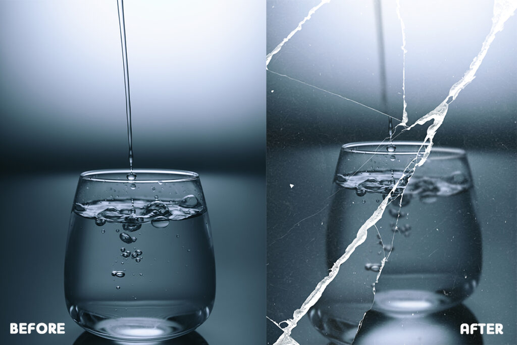 Cracked Photo Effect Action FilterGrade