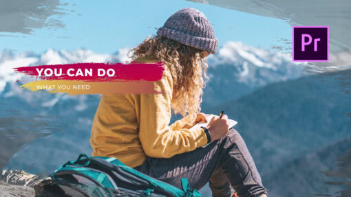 Brush Slideshow Premiere Pro template