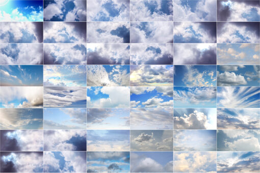 220 Blue Sky Overlays, Dramatic Sky Overlay, Cloud skies, morning - Image 6