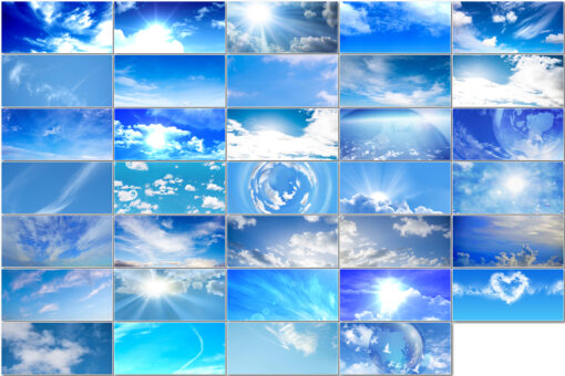 220 Blue Sky Overlays, Dramatic Sky Overlay, Cloud skies, morning - Image 7
