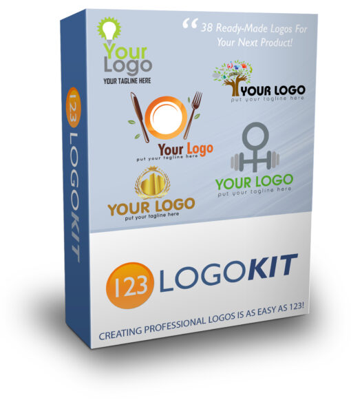 123 logokit 38 PSD logo templates with fonts - Image 2