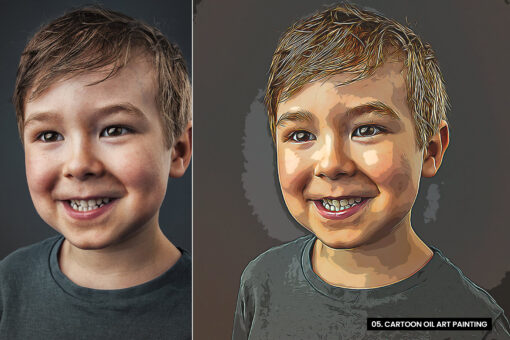 Cartoon Oil Art Painting - Image 2
