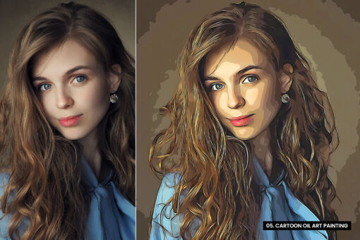 Cartoon Oil Art Painting - Image 4