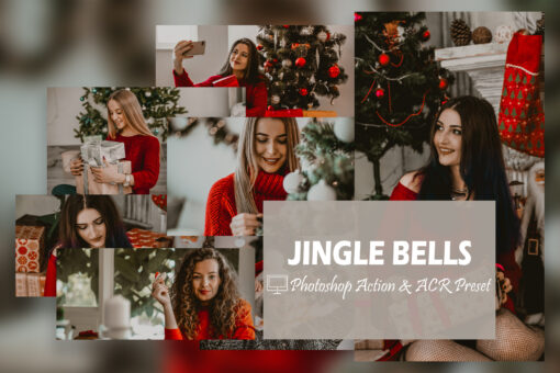 12 Jingle Bells Photoshop Actions And ACR Presets, Holiday