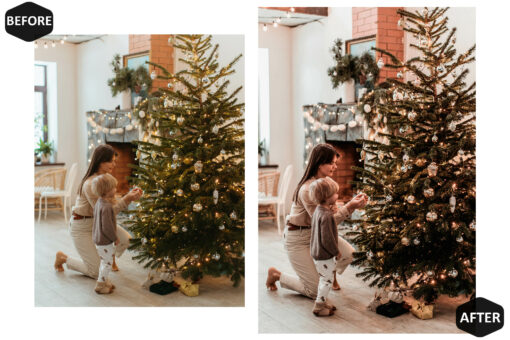 12 Charming Christmas Photoshop Actions And ACR Presets, Dark - Image 3