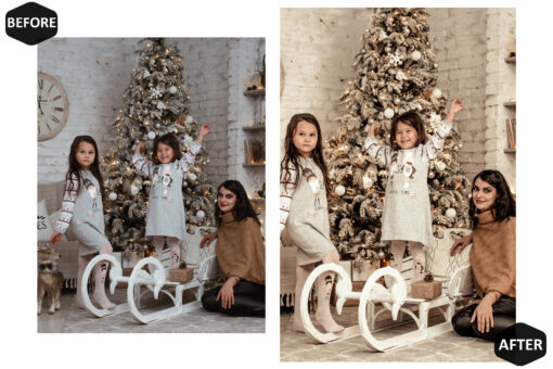 12 Feast Of Light Photoshop Actions And ACR Presets, Christmas Ps - Image 8