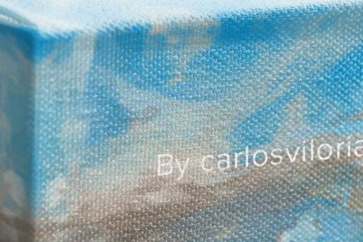 Canvas Close Up Mockup by Carlos Viloria