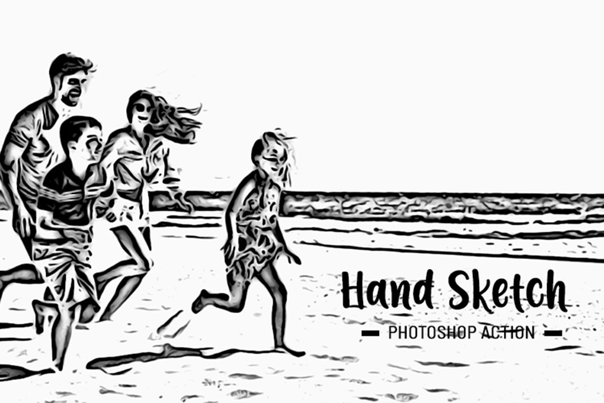 Hand Sketch Photoshop Action FilterGrade Hand Sketch Photoshop Action FilterGrade