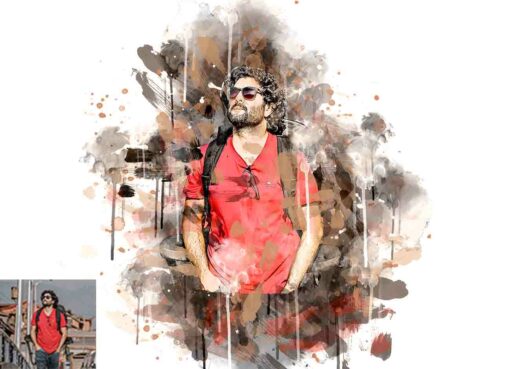 Stain Watercolor Art Photoshop Action - Image 3
