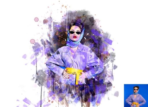 Stain Watercolor Art Photoshop Action - Image 4