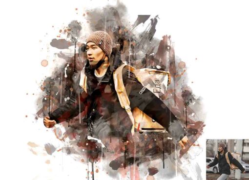 Stain Watercolor Art Photoshop Action - Image 5