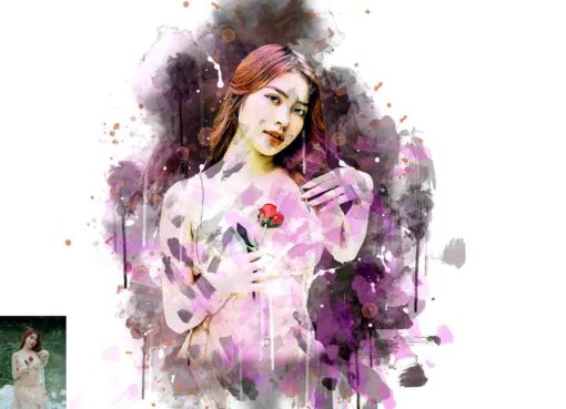 Stain Watercolor Art Photoshop Action - Image 10