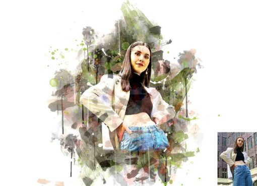 Stain Watercolor Art Photoshop Action - Image 11