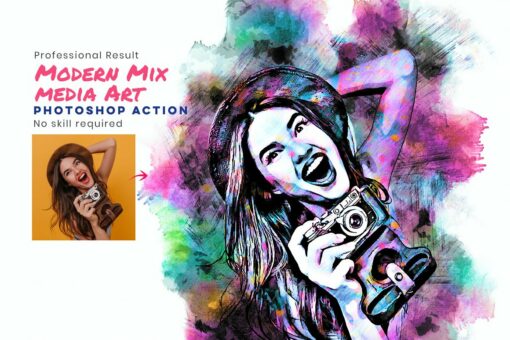 Modern Mix media Art Photo Effect - Image 7