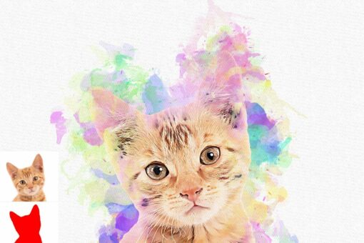 Pastel Watercolor Photoshop Action - Image 4