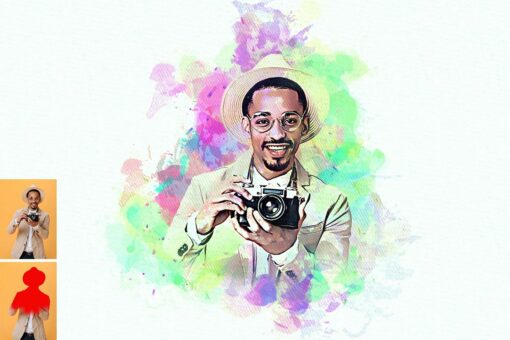 Pastel Watercolor Photoshop Action - Image 6