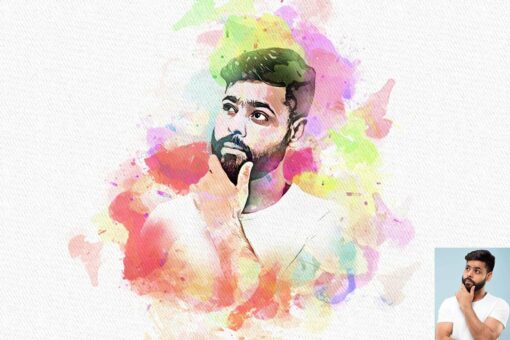 Pastel Watercolor Photoshop Action - Image 7