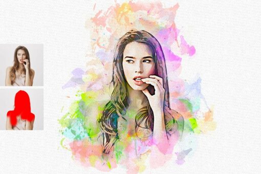 Pastel Watercolor Photoshop Action - Image 8