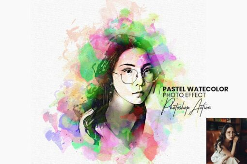 Pastel Watercolor Photoshop Action - Image 11