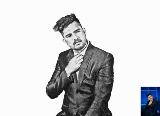 Charcoal Sketch Drawing Photoshop Action - Image 3