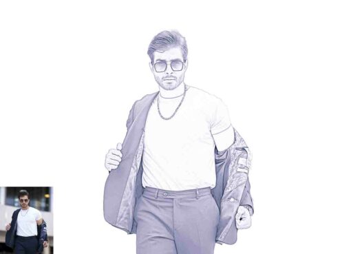 Canvas Pencil Sketch Photoshop Action - Image 5