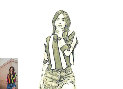 Canvas Pencil Sketch Photoshop Action - Image 6