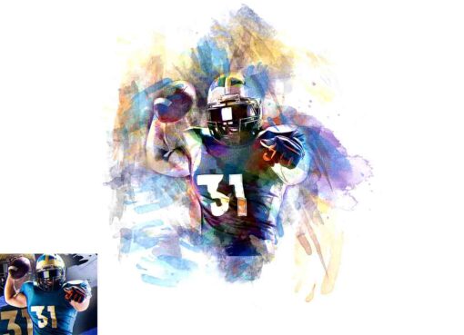 Sports Watercolor Painting Photoshop Action - Image 9