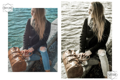 12 Black Swan Lightroom Presets, Moody Mobile Preset, Noir Gray - Image 9