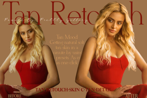 12 Tan Retouch Lightroom Presets, Beauty Mobile Preset, Makeup - Image 5