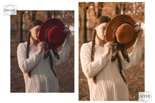 13 Popular Autumn Lightroom Presets, Earthy Mobile Preset, Orange - Image 3