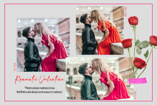 12 Romantic Valentine Lightroom Presets, Red Romance Preset, Love - Image 4