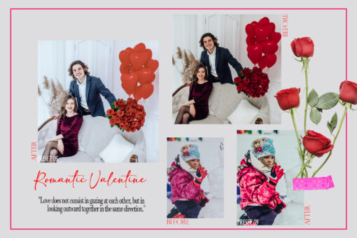 12 Romantic Valentine Lightroom Presets, Red Romance Preset, Love - Image 6