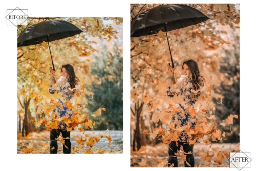 13 Popular Autumn Photoshop Actions, Orange Fall ACR Preset, - Image 9
