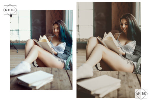 12 Photoshop Actions, Rustic Cottage Ps Action, Moody ACR Preset, - Image 10