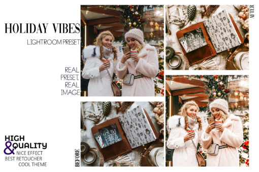 12 Creamy Xmas Lightroom Presets, Christmas Mobile Preset, Winter - Image 6