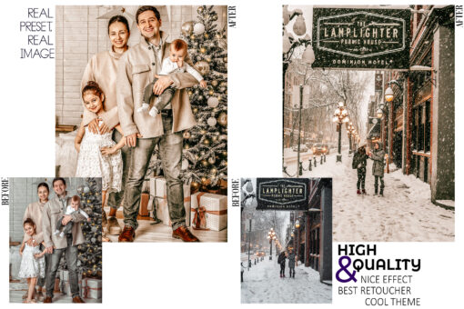 12 Creamy Xmas Lightroom Presets, Christmas Mobile Preset, Winter - Image 5