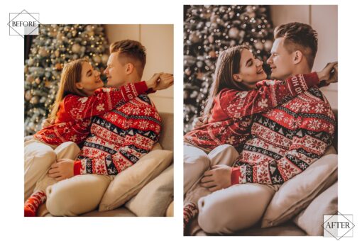 12 Mobile Lightroom Presets, Wonder Xmas Mobile Preset, Moody - Image 4