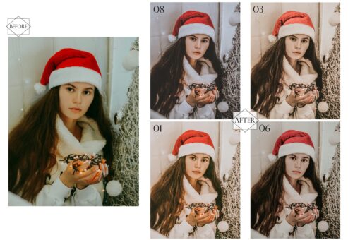 12 Mobile Lightroom Presets, Wonder Xmas Mobile Preset, Moody - Image 5