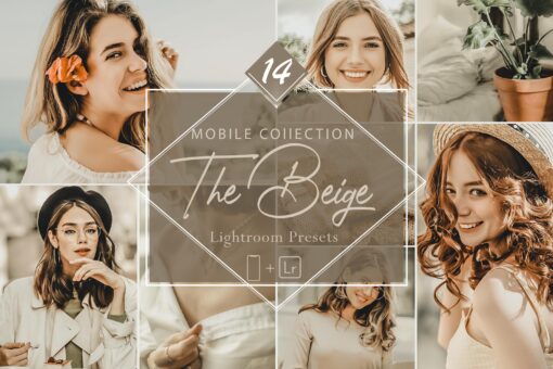 14 Mobile Lightroom Presets, The Beige Mobile Preset, Summer